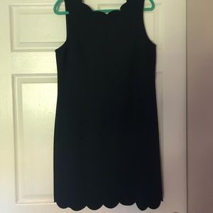 Jcrew scallop navy blue tank dress new w/ tags